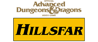 Advanced Dungeons & Dragons Hillsfar logo for NES